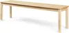 A wooden bench on a white background. Voir les images du produit