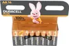 A retail package of Duracell Plus AA batteries, featuring the brand's mascot, the Duracell Bunny. Voir les images du produit