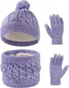 Wintermütze Schal Handschuhe Set für Mädchen Jungen 3 in 1 Produktbild-Vorschau 1