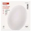 LED přisazené svítidlo FIONI, kruhové bílé 18W neutrální b., IP44 Náhled obrázku produktu