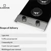 Klarstein Plynový sporák, 2 horáky, 4,2 kW vstavaný plynový Náhľad obrázku produktu 5