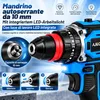AJIEQAQ Trapano Avvitatore a Percussione 3 in 1 21V, Anteprima dell’immagine prodotto 5