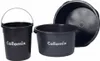 Three black buckets of different sizes are arranged on a white background. Produktbild-Vorschau