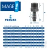 tecuro Schlauchtülle Ø 25-27 mm x 1 Zoll AG, mit Produktbild-Vorschau 4