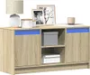 vidaXL TV-Schrank mit LED-Beleuchtung Sonoma-Eiche Produktbild-Vorschau 2