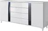 A modern white sideboard with LED lighting. Produktbild-Vorschau