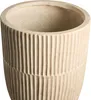 BELIANI Blumentopf Hellbeige Lehm-Faser-Mischung Rund Produktbild-Vorschau 5