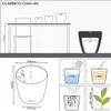 LECHUZA-Pot de plantes CLASSICO Color 60 Blanc | Pot de Voir les images du produit 3
