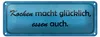 Blechschild Spruch 27x10cm Kochen macht glücklich essen Produktbild-Vorschau 1
