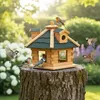 Mucola Vogelhaus Vogelfutterhaus Holz Vogelvilla Produktbild-Vorschau 4