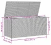 vidaXL Garten-Auflagenbox Braun 120x50x60 cm Poly Rattan Produktbild-Vorschau 7