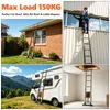 Teleskopleiter Mehrzweckleiter 4.7m Ausziehleiter bis 150kg Produktbild-Vorschau 6