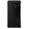 A black flip cover for a Huawei Mate 20 phone, showing the time and date on the phone's screen through the cover. Anteprima dell’immagine prodotto