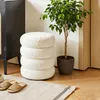 Strickhocker Stoff Hocker Rund Schminktisch Fußhocker Produktbild-Vorschau 9