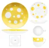 18szt serwis kawowy Pula żółte kropki porcelana 6 os. Podgląd zdjęcia produktu 8