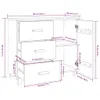 vidaXL Sideboard HAMAR Weiß 90x40x80 cm Massivholz Kiefer - Produktbild-Vorschau 9