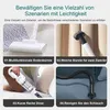A collage of four images showcasing different attachments and uses of a vacuum cleaner. Produktbild-Vorschau