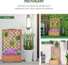 Outsunny Jardiniššre avec treillis, bac š€ fleurs, lit Voir les images du produit 3