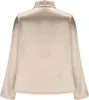 ASKSA Damen Satin Bluse Wasserfallkragen Elegante Oberteile Produktbild-Vorschau 4