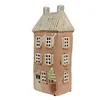Clayre & Eef Teelichthalter Haus 12x9x28 cm Braun Beige Produktbild-Vorschau 2