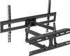 A black metal TV wall mount is shown against a white background. Náhľad obrázku produktu