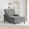 vidaXL Lounge-Liege mit Kissen Dunkelgrau 91 x 157 x 91 cm Produktbild-Vorschau 2