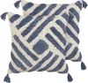 BELIANI Dekokissen 2er Set Hellbeige und Blau Baumwolle 45 Produktbild-Vorschau 1
