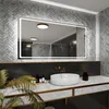 Badspiegel mit LED Beleuchtung - Houston - 140 cm, 80 cm Produktbild-Vorschau 8