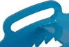 A close-up view of a blue metal tool handle and part of its structure. Produktbild-Vorschau