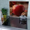 Spritzschutz Herdabdeckplatte Schneidebrett aus Glas Apfel Produktbild-Vorschau 3