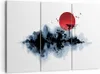 Bild auf Leinwand - Leinwandbild - 3 Teile - Rot Sonne Tor Produktbild-Vorschau 1
