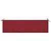 vidaXL Housse de banc de jardin vin rouge 180x50x3 cm tissu Voir les images du produit 8
