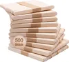 Eisstiele - 500 Stück Holzstäbchen aus naturbelassenem Holz Produktbild-Vorschau 1