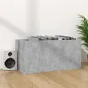 vidaXL Schallplatten-Aufbewahrungsbox Betongrau 71x34x36 cm Produktbild-Vorschau 3