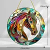 Acryl-Pferde-Sonnenfänger, Buntglas-Effekt, Produktbild-Vorschau 4