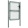 vidaXL Cancello da giardino in acciaio 100×150 cm verde Anteprima dell’immagine prodotto 1