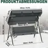 JOIEYOU Hollywoodschaukel 3 Sitzer Gartenschaukel mit Produktbild-Vorschau 2