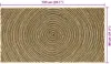 vidaXL Bereichsteppiche Schwarz 80 x 150 cm Jute Produktbild-Vorschau 6