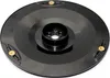 A black circular blade disc with gold screw mounts is shown on a white background. Produktbild-Vorschau