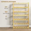 HOMCOM Weinregal Flaschenregal für 42 Weinflaschen, mit 7 Produktbild-Vorschau 5