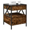 vidaXL Nachttisch mit Infinity-LED Räuchereiche 40x40x51 cm Produktbild-Vorschau 5