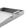 Edelstahl Grillplatte mit Grillspachtel Plancha Set für Produktbild-Vorschau 5