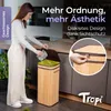 Tropi® Bambus Müllsackständer für Gelbe Säcke – 80L Gelber Produktbild-Vorschau 7