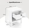COSTWAY Table de nuit, 2 niveaux de table d'appoint avec Voir les images du produit 3