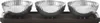 Georg Jensen BERNADOTTE TRIPLE BOWL SET IN STAND WOOD & Produktbild-Vorschau 1