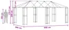 vidaXL Structure de pavillon sans tissu, 6 x 3 mètres, Voir les images du produit 7