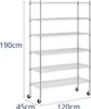 Expondo Royal Catering Kovový regál – 120 x 45 x 190 cm – Náhled obrázku produktu 7