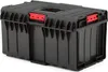 A black plastic toolbox with red latches is shown against a white background. Náhled obrázku produktu
