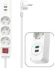 Hama 00133757, Vnitřní, Bílá, 3 AC zásuvky / AC zásuvek, 18 Náhled obrázku produktu 10