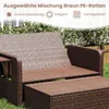 COSTWAY 3 in 1 Polyrattan Gartenliege, Sonnenliege mit Produktbild-Vorschau 6